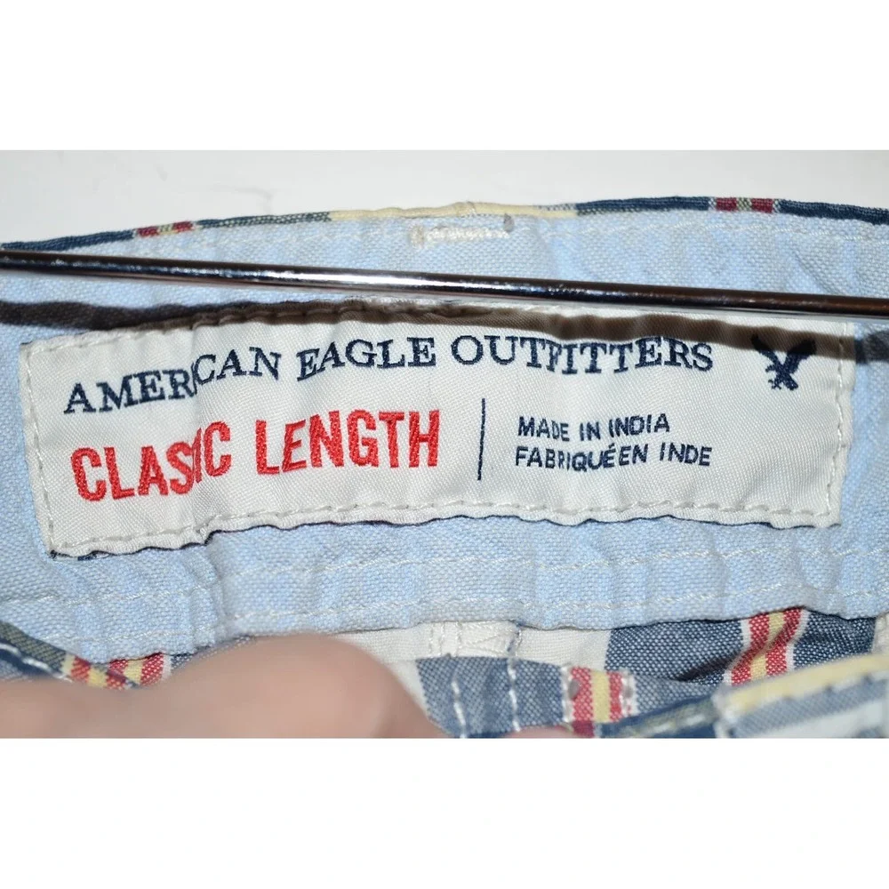 American Eagle Outfitters Shorts Men 34 Classic Plaid Preppy beachy country club